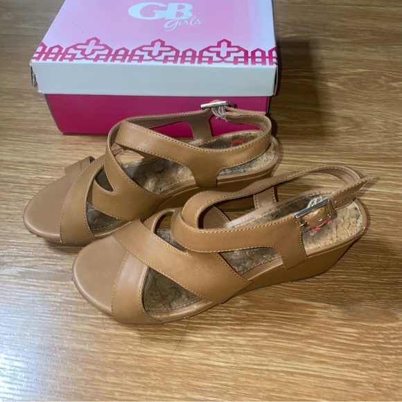 GB Girls Wedge Sandals market girl - Picture 2 of 5